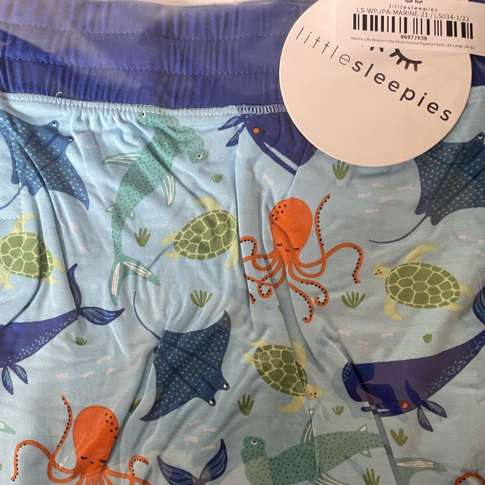 Little Sleepies marine life mama pants
